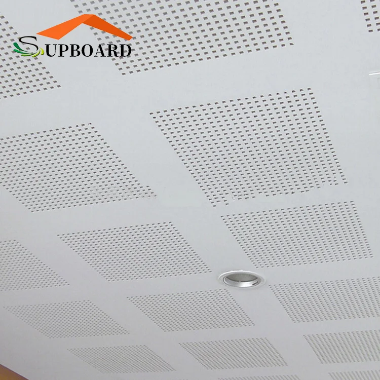 PVC Gypsum Ceiling Tiles Vinyl Coated Gypsum Panel