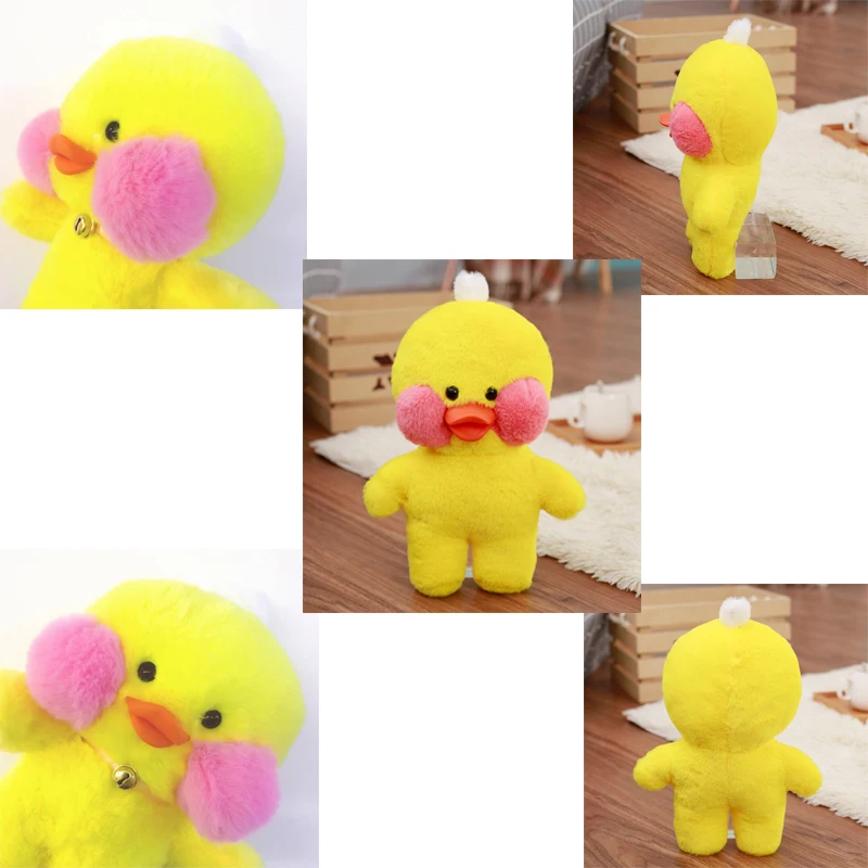 30cm Cute LaLafanfan Cafe Decor Plush Toy Stuffed Soft Kawaii Duck Doll Hyaluronic Acid Little Yellow Duck Pillow