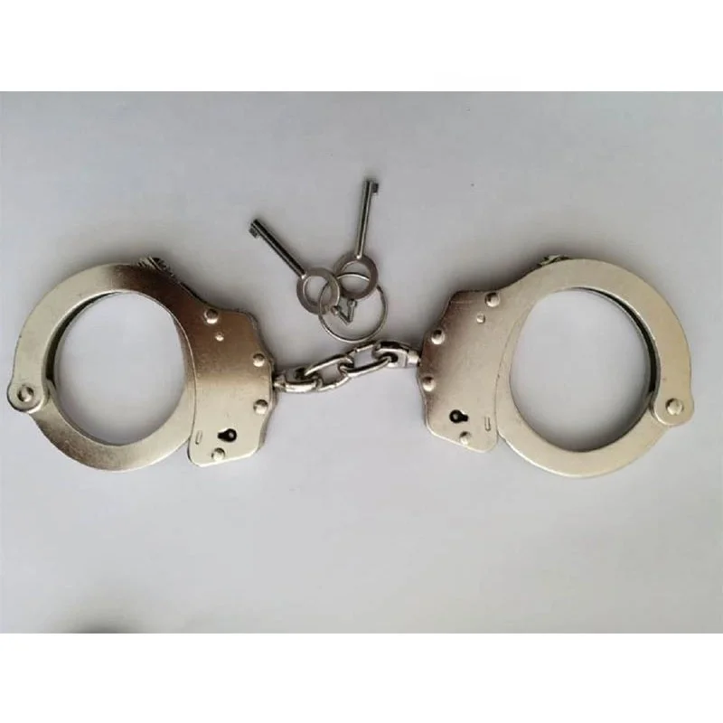 
 Высококачественные прочные новые стандартные металлические наручники, полицейские наручники из углеродистой стали, наручники для продажи  