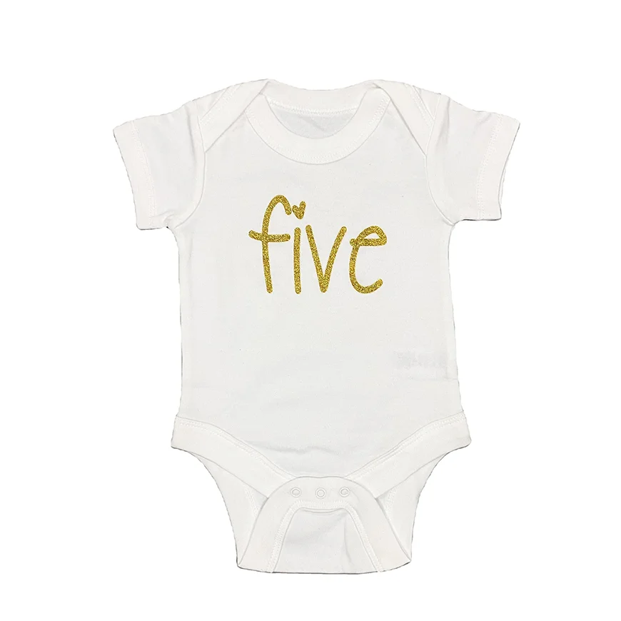 Factory Supply Unisex Summer Organic Cotton Wholesale Infant Clothes Short Sleeve Bodysuit Baby Rompers