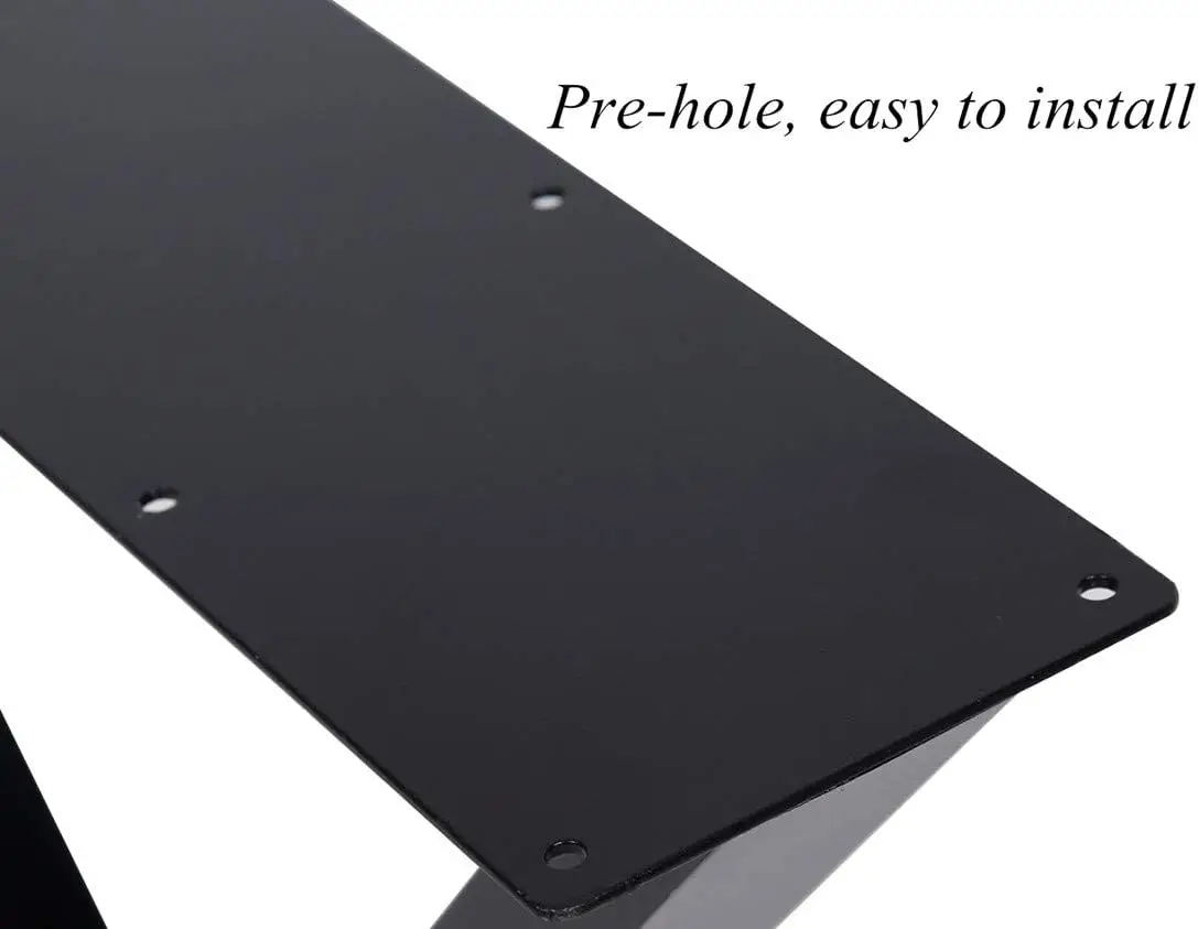 Hot X Shaped Side Cast Iron Steel Furniture Base Wrought Metal Bench Coffee Table Legs Frame Industrial Table Legs