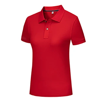 High Quality 100% long staple cotton short sleeve women polo shirt lapel plus size golf clothing for sport