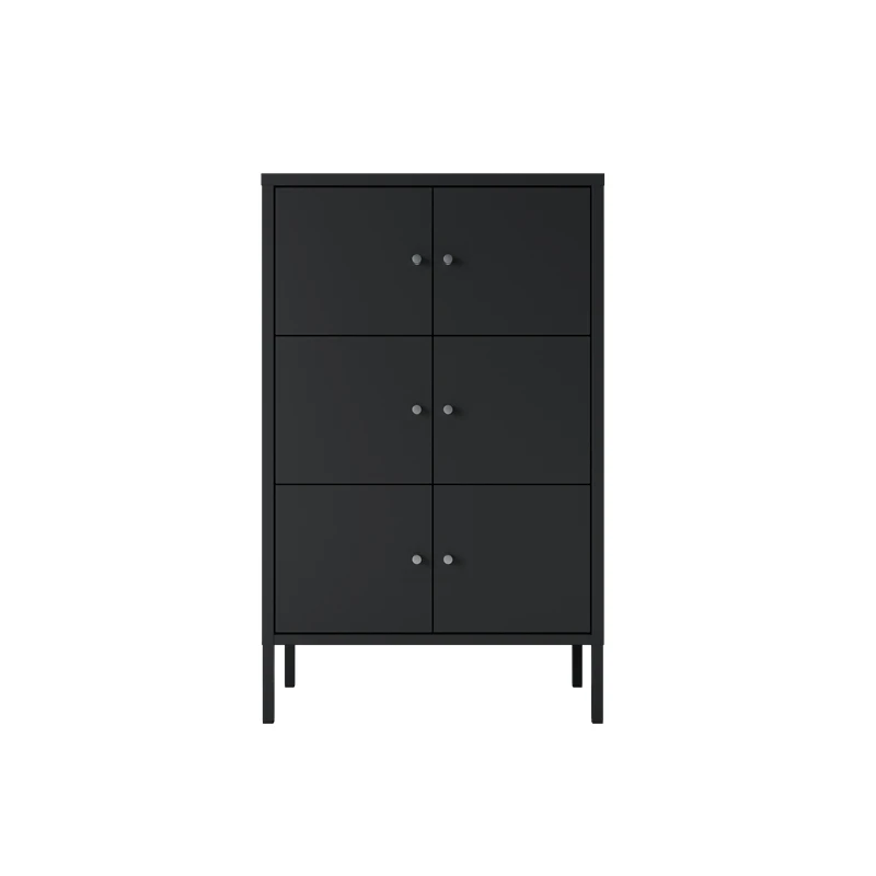 
Bizoe 6 doors home living room furniture steel storage home cabinet 