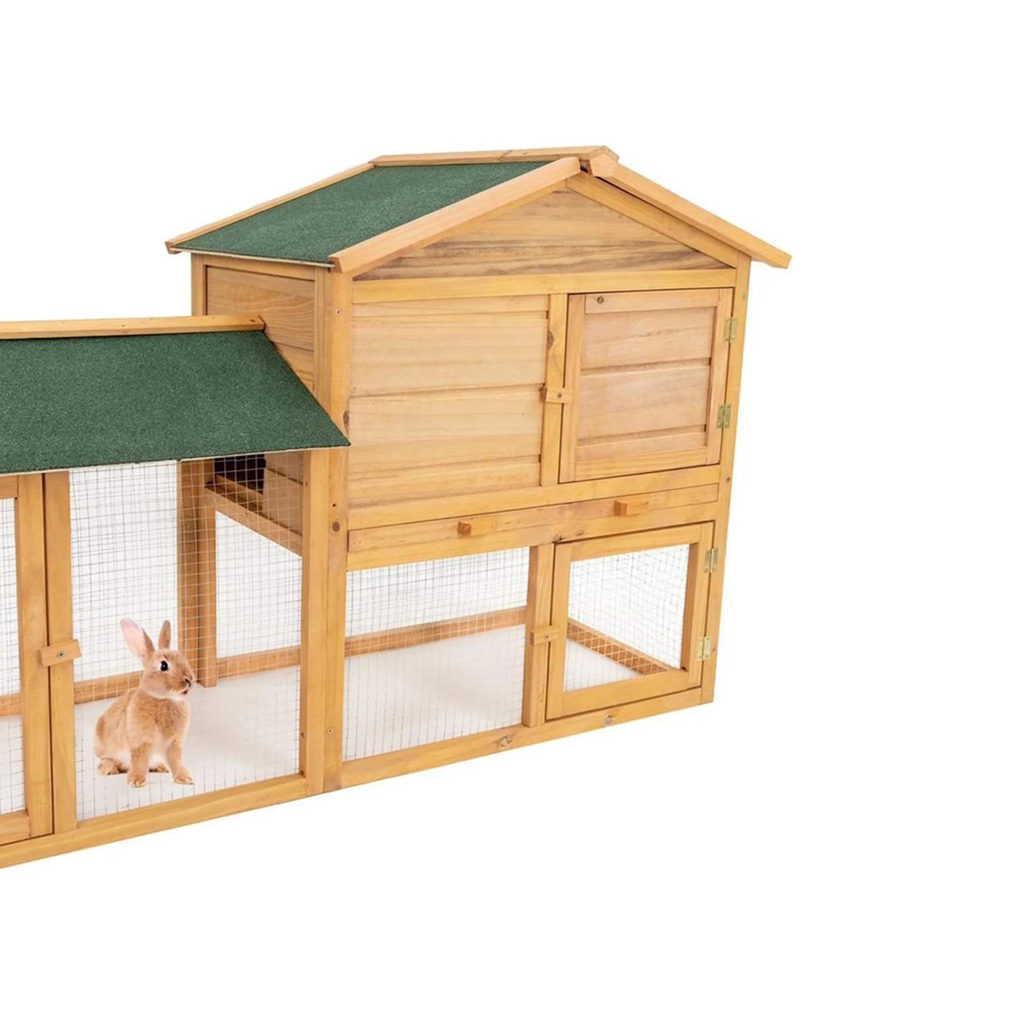 XPT066 Wooden Pet Cages Chicken Coop NATURAL color for outdoor farm house chicken run