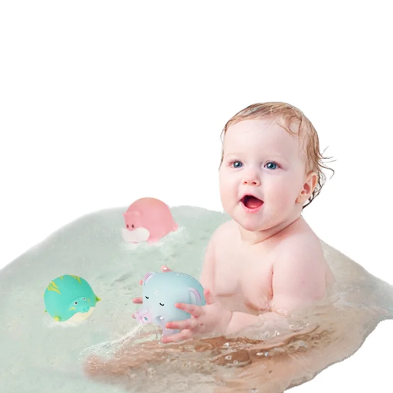 
Plastic Animal Baby Tub Water Spraying Baby Bath Toys 