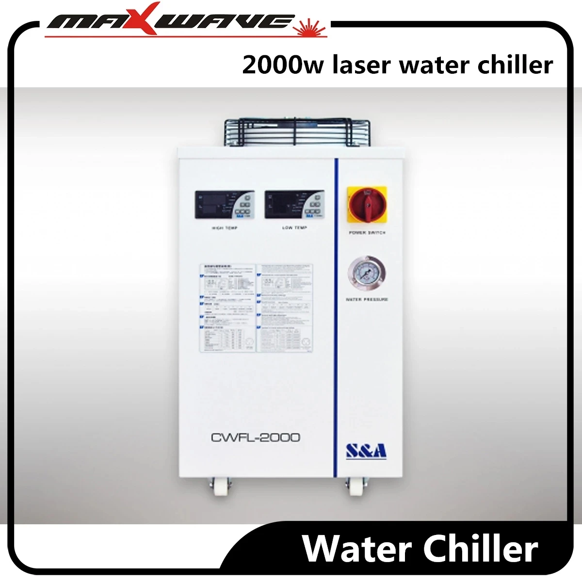 S&A CWFL-1000 Water Chiller 1000W CWFL-1500 1500W Fiber Laser Chiller for Fiber laser cutting machine