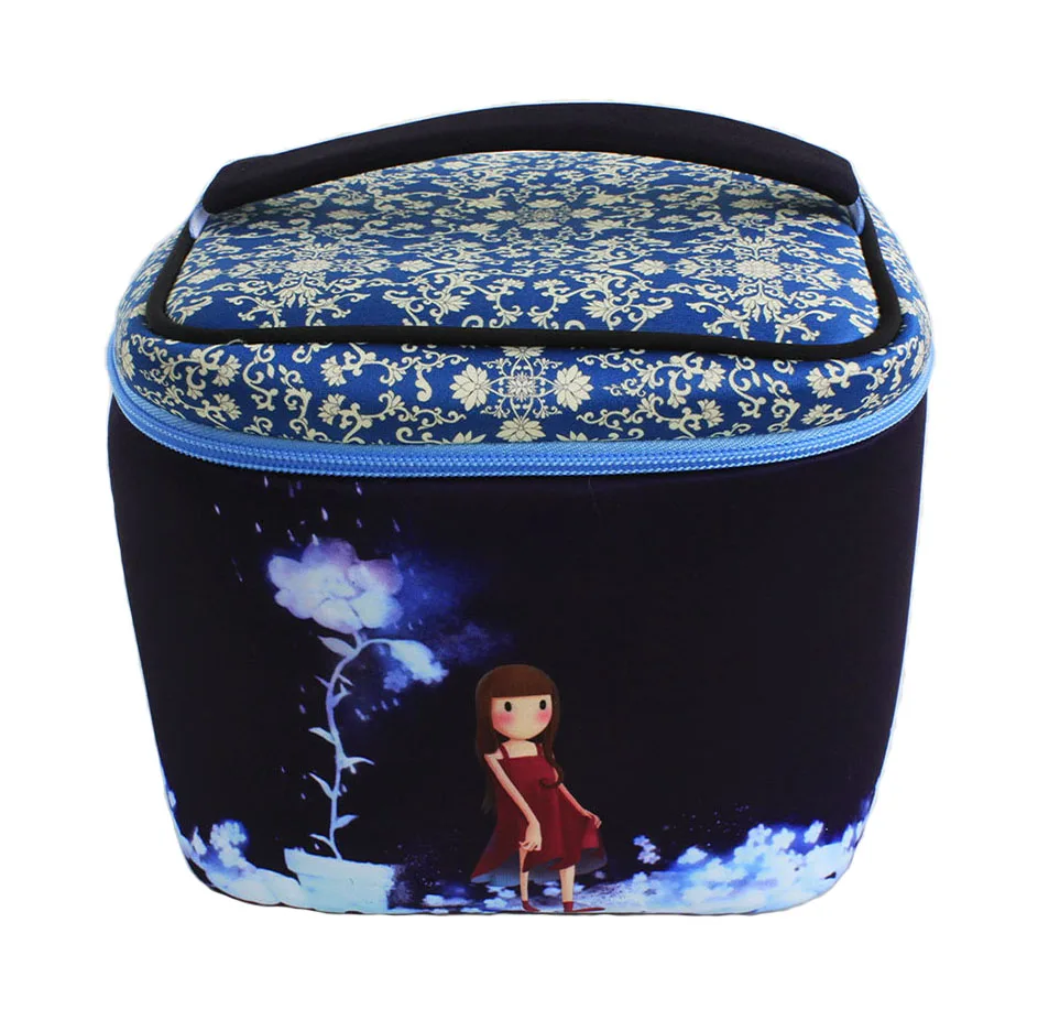 Multi-functional Neoprene Insulated Zipper Lunch Bag Cooler For School Work Office