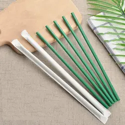 Eco Friendly Corn PLA Straws biodegradable 100% compostable Drinking Straws