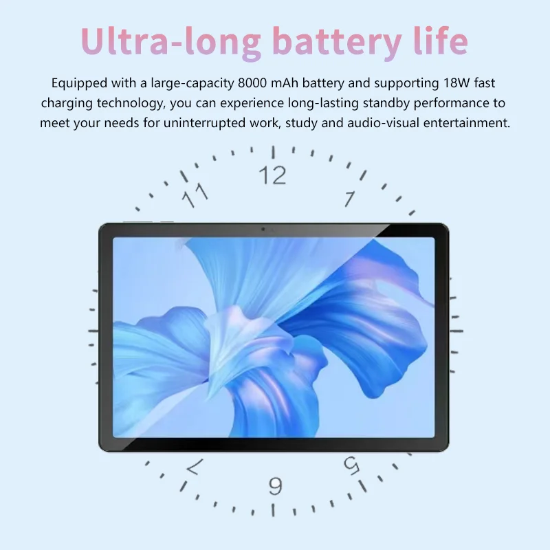 T90 10.95inch Android 5G Tablet GPS 6+128GB Memory 1200*2000 2K Touch Screen MTK Octa Core Kids Work Entertainment Study 5G