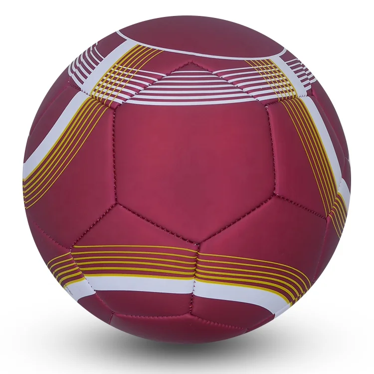 blue red matte metallic PVC football club soccer ball 22 cm