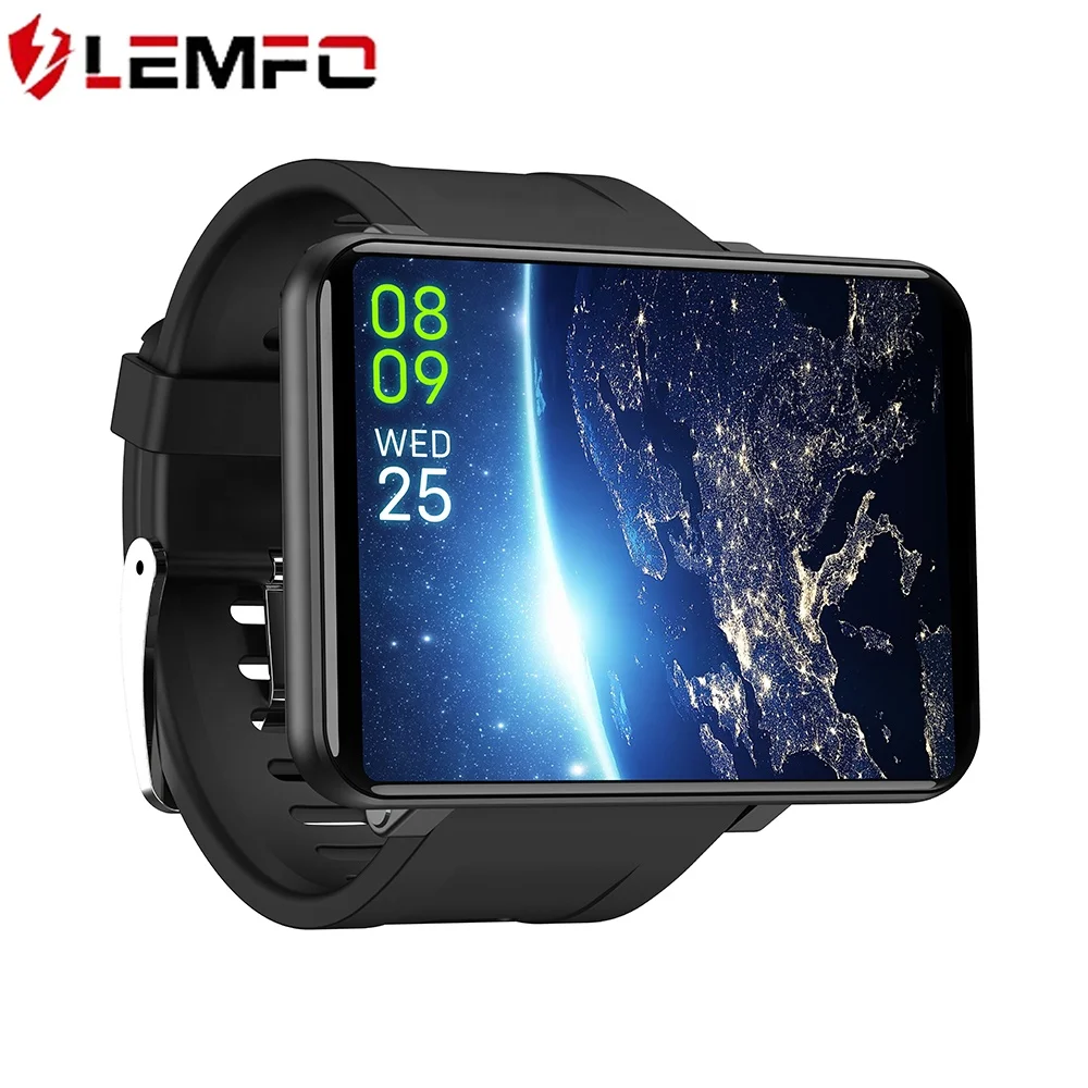 LEMFO LEMT MTK6739 3G+32G big screen battery  4G Android Smartwatch with 5MP camera sim card heart rate for men