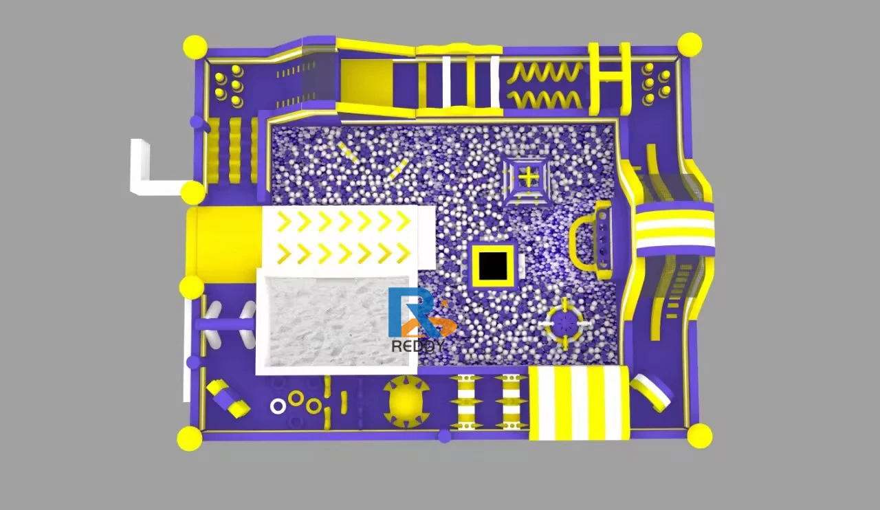 Factory price commercial grade 5k giant outdoor inflatable theme park obstacle course  inflatable for sale