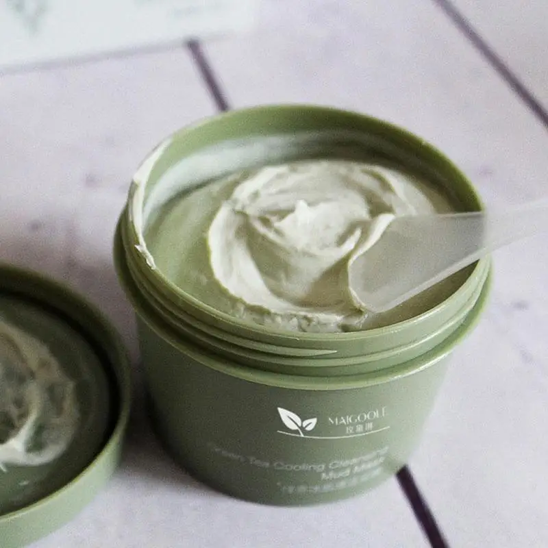 Removes Blackheads Reduces Wrinkles Nourishing Moisturizing Green Tea Matcha Facial Mud Mask For All Skin Facial