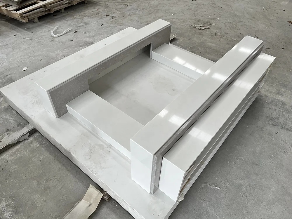 Italian Grey China White Quarella Micro Marble Fireplaces Solution Electric Insert Vision Fires Widescreen landscape HD Solus