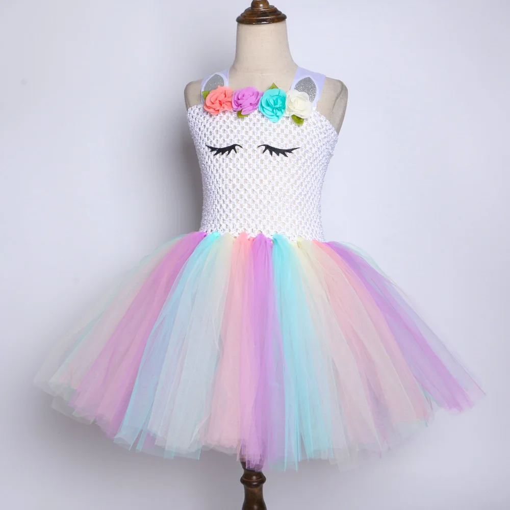 Professional Children Cosplay Costume Clothes Toddler Dress Princess Baby Girls Unicorn Tutu Party Dresses