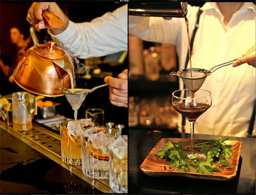 Stainless Steel Fine Strainer Professional Bar Tool Conical Mesh Strainer