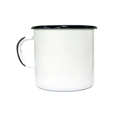 Enamel Mug- Outdoor Camping Mugs - Ideal For Early Morning Coffee Or Cold Beverages- Coffee Mug- 16 Oz (Red)