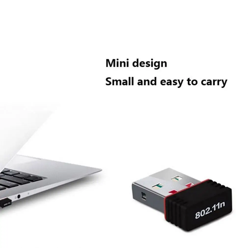 802.11n Antenna 150Mbps Laptop Wireless Receiver Dongle Network External Wi-Fi Mini USB Wifi Adapter