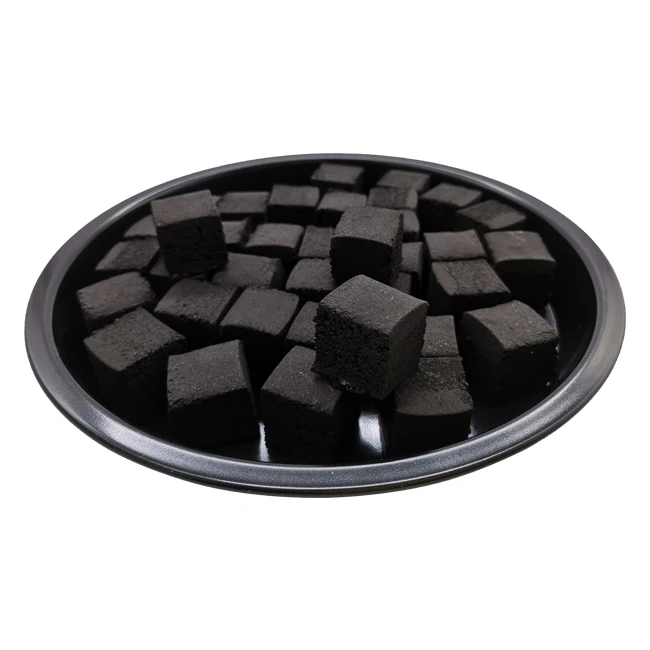 HQHC0025 HongQiang charcoal manufacturer low ash coconut shell cubes briquette charcoal for shisha hookah
