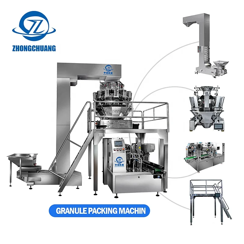 Wheat Flour Chilli Powder Automatic Spices Packaging Curry Stand Up Pouch Envasadora Doypack Packing Machine