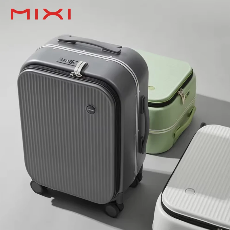 Mixi valise de voyage чемоданы для переноски багажа с вращающимися колесами Дорожный чемодан передним карманом ноутбука