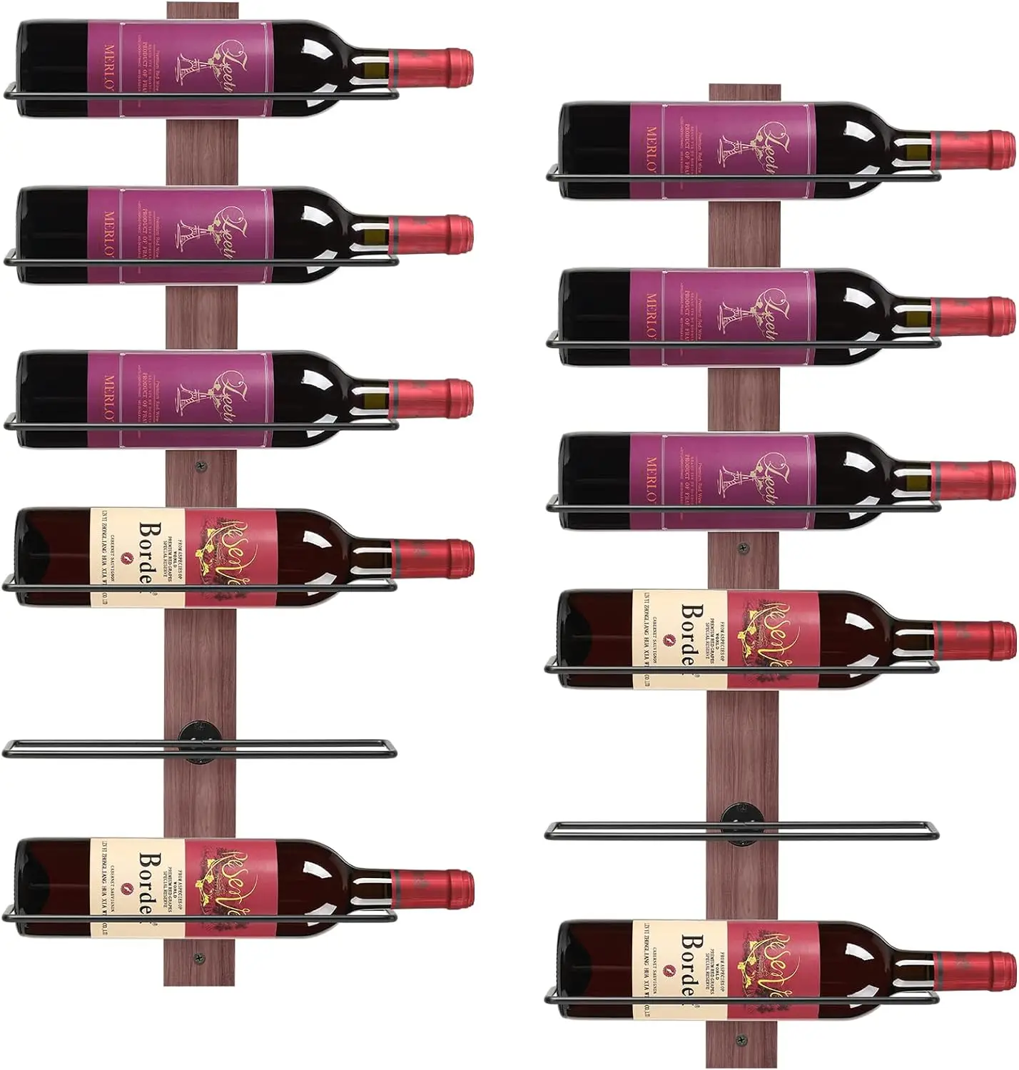 Современная плавающая металлическая красная бутылка вина держатель для хранения стеллаж настенный