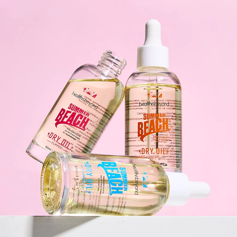 health&beyond customer logo 60ml Nourish soften smooth glowing skin dry oil for face hair body