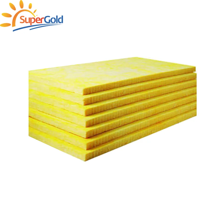 Supergold 32 64kg/m3 density fiber glass wool board for sandwich panels