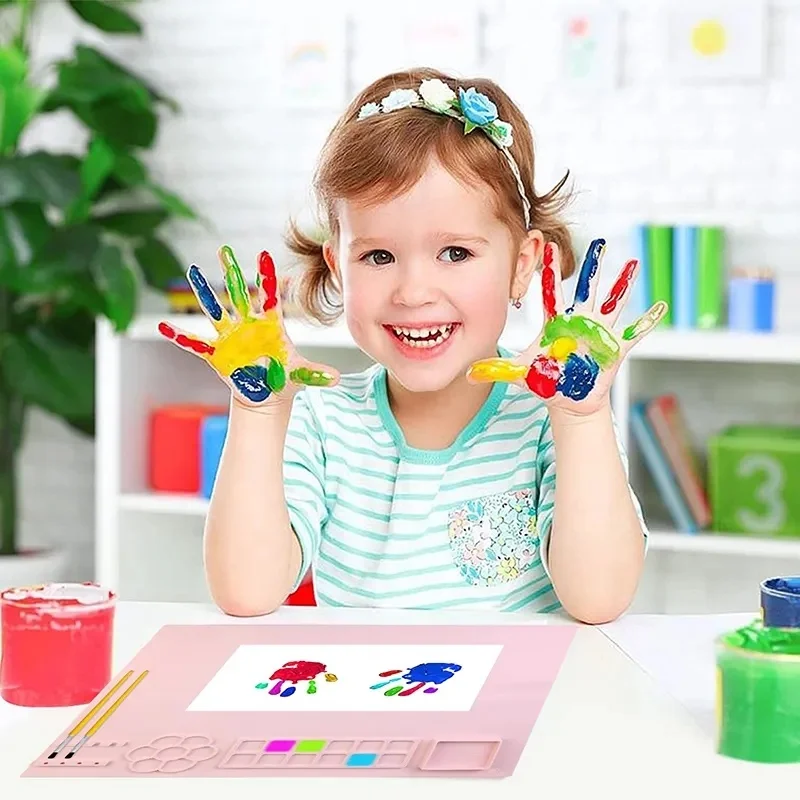 Factory hot-selling Multi-Style painting toys Craft Mat kids drawing board doodle pad silicone painting mat