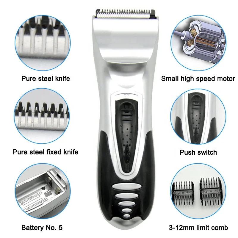 Hair Trimmer Set wiht Limit Comb Mens Hair Cutting Tools Cordless Hair Clipper