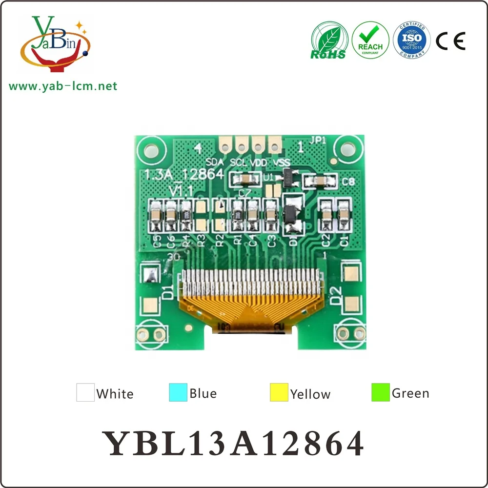 1.3 inch 128X64 With I2C Interface Small Oled Lcd Display