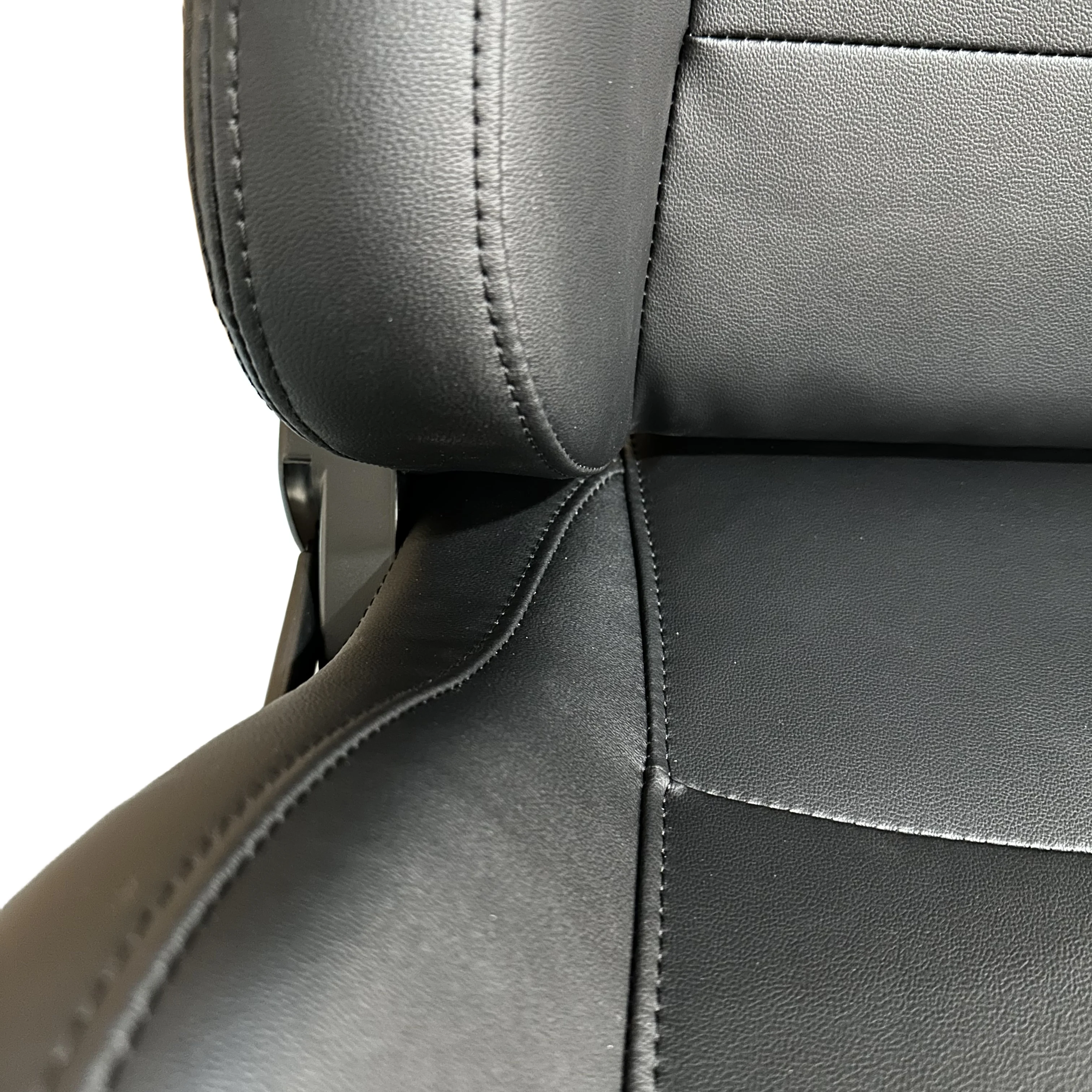 Reclinable Universal Black PVC With Double Sliders Modified Seats Racing Car Seat