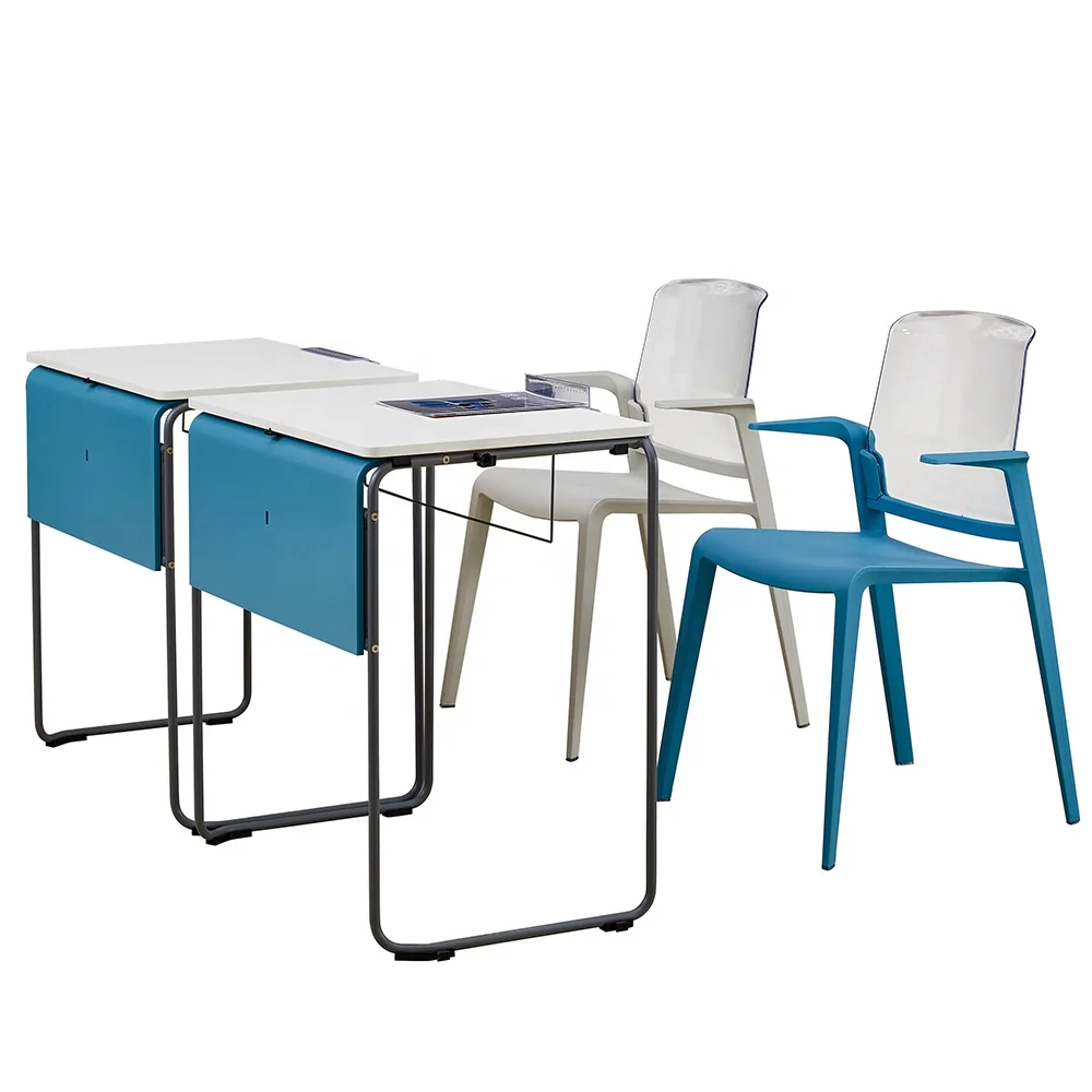 Popular design school furniture,Classroom student double table and chair School furniture with factory price School Furniture