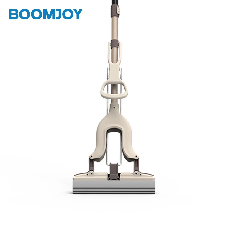 Orange And Coffee Foldable 27cm Telescopic Cleaning Squeeze Sponge Pva Super Mop