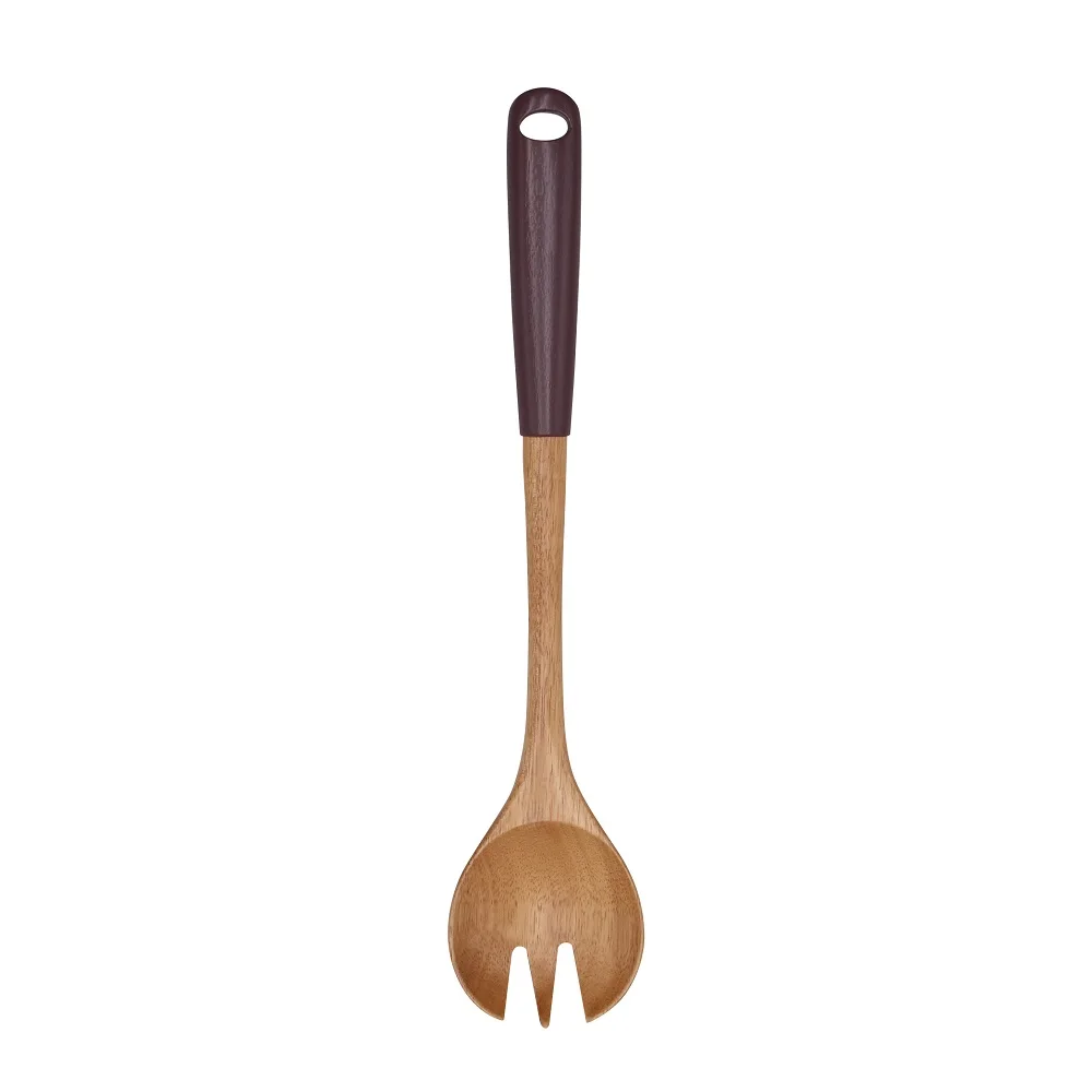 Promotion Cookware Gift Made in China Natural Wooden Spoons Set Household Kitchen Utensil Wooden Cooking utensils