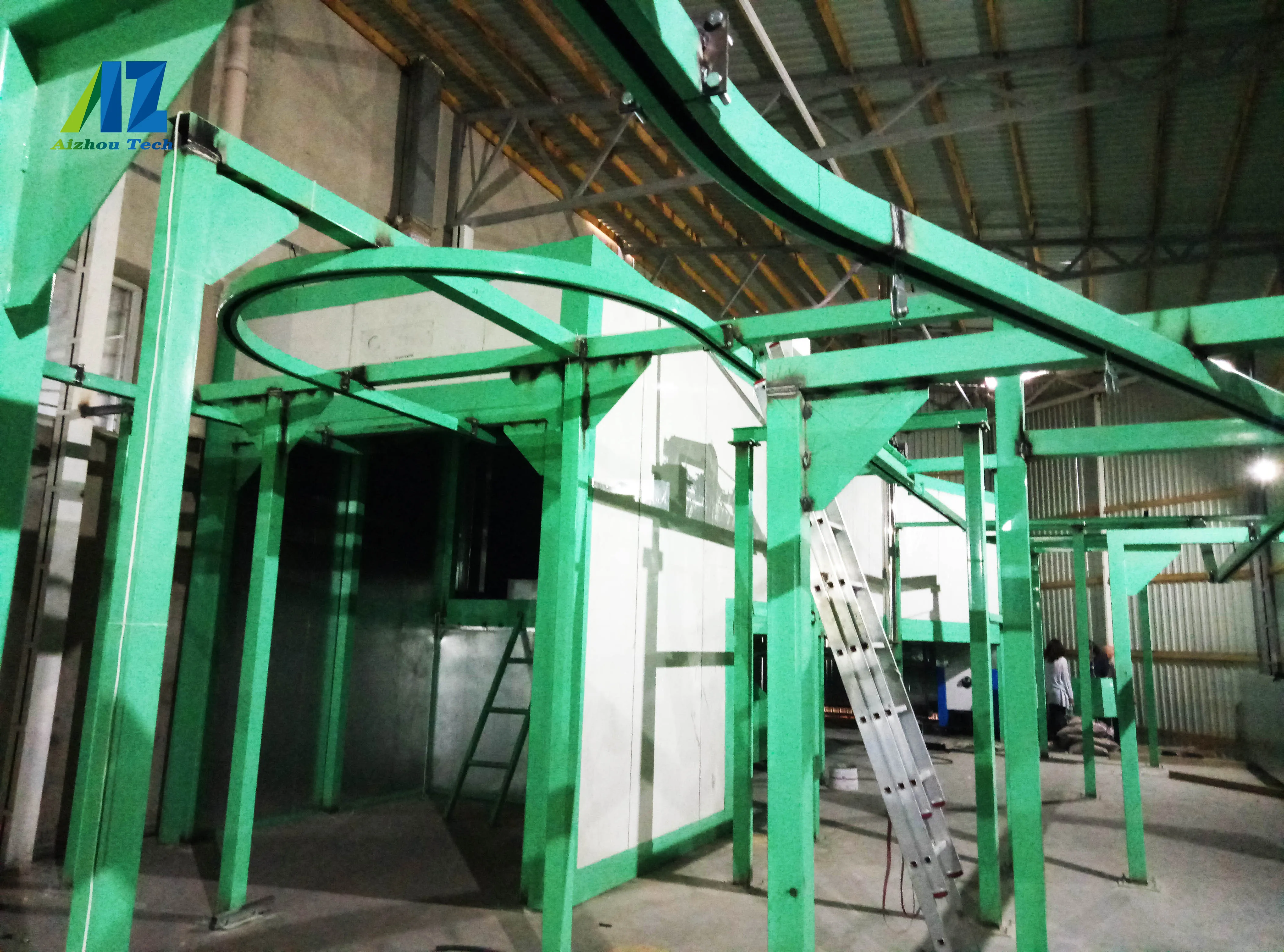 profiles electrostatic brake pads powder coating line
