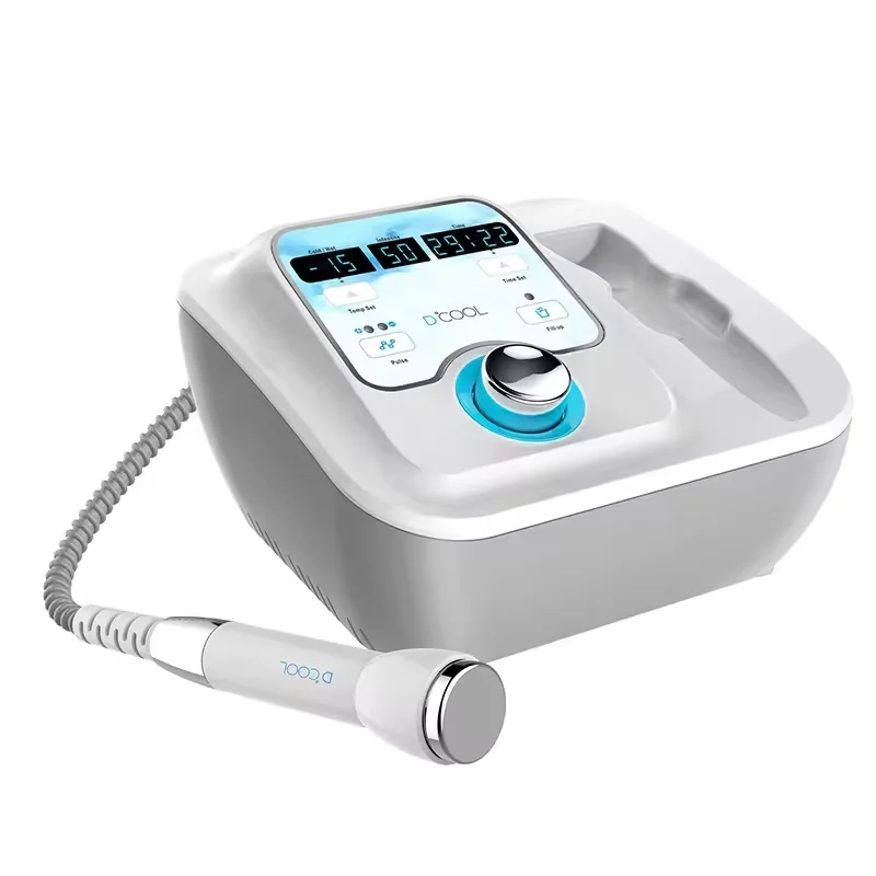 Portable Mini D-Cool Machine 2 In 1 D Cool Electroporation Skin Cool Hot Face Lift Anti Aging Skin Cooling Machine