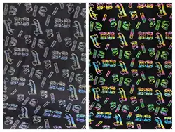 4 ways good stretch elastic rainbow spandex reflective printed fabrics for leggings sports clothing jumpsuits