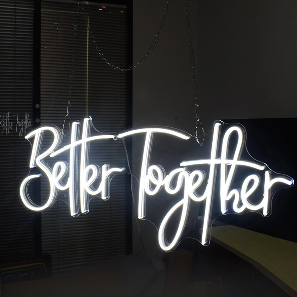 Custom Led Acrylic Outdoor Waterproof Wall Neon Light Led Letter Lights Magnetic Indoor Acrylic Led Square Ceiling Light Fixture