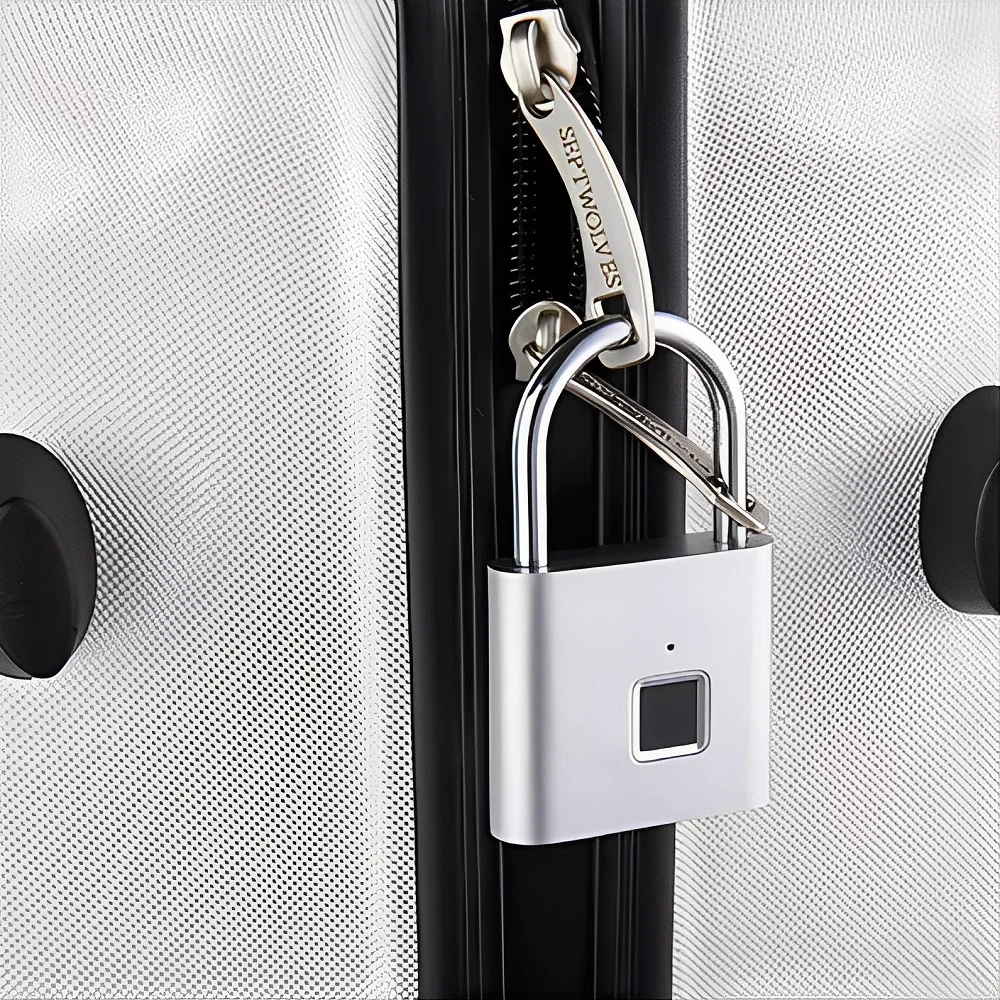 Electronic Fingerprint Padlock Waterproof Ip54 Keyless with Bluetooth App Biometric Luggage Lock Tuya Smart Lock Fingerprint