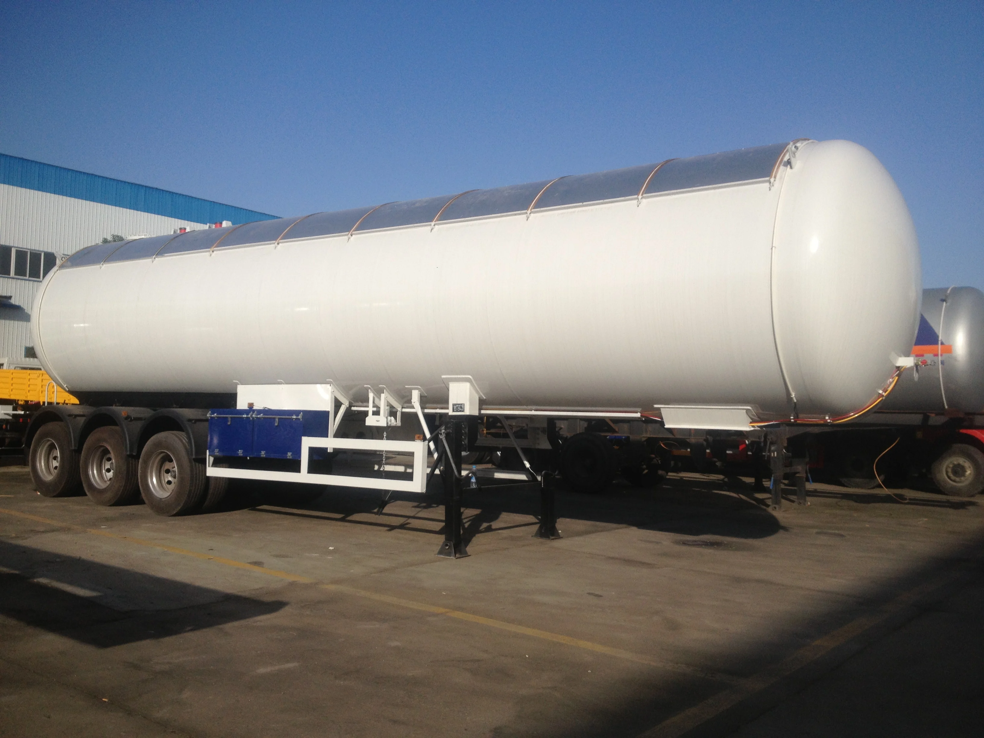 Aluminum alloy oil tank trailer fuel tank semi trailer for 3 axles usage
