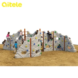 Лучшая цена, использованные Детские наружные пластиковые стены для скалолазания, стены для скалолазания для взрослых