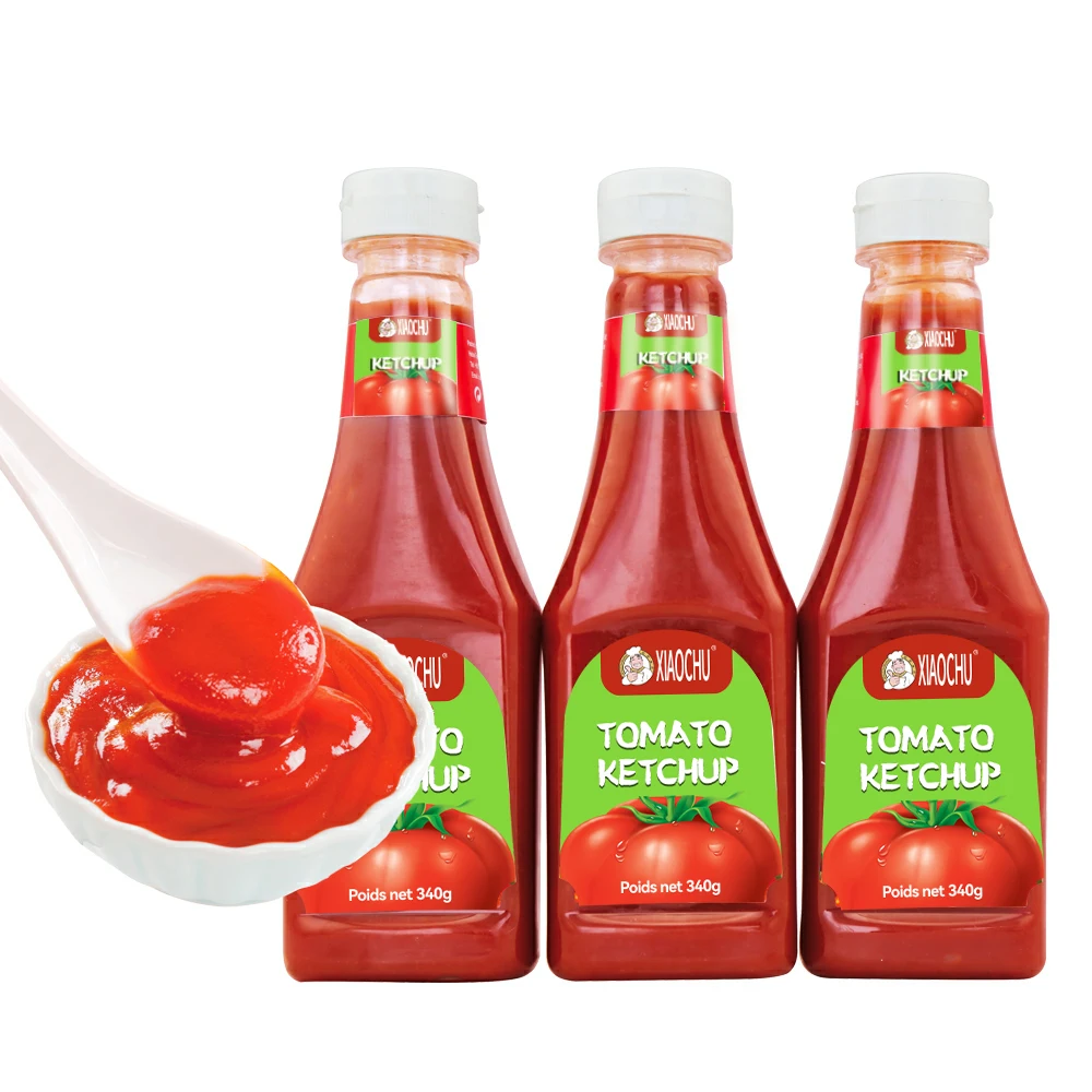 Factory price delicious 340g 5kg tomato ketchup with OEM brand for cooking