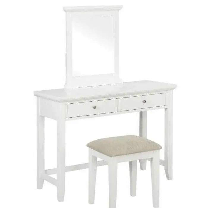 
Vanity Table With Large Mirror, Makeup Dressing Table Set For Bedroom Bathroom 