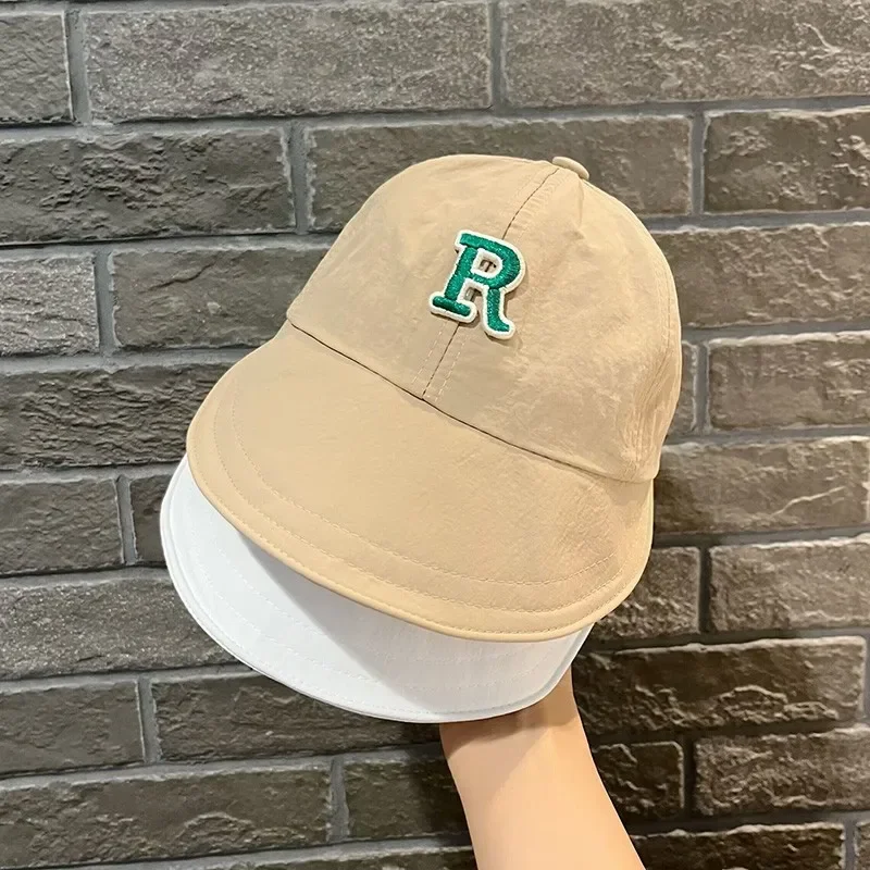 Baby Girls Panama Hat Boys Cartoon Fisherman Sun Hats Summer Beach Quick Dry Cap Outdoor UV Bucket Caps for Kids Toddler Bonnets