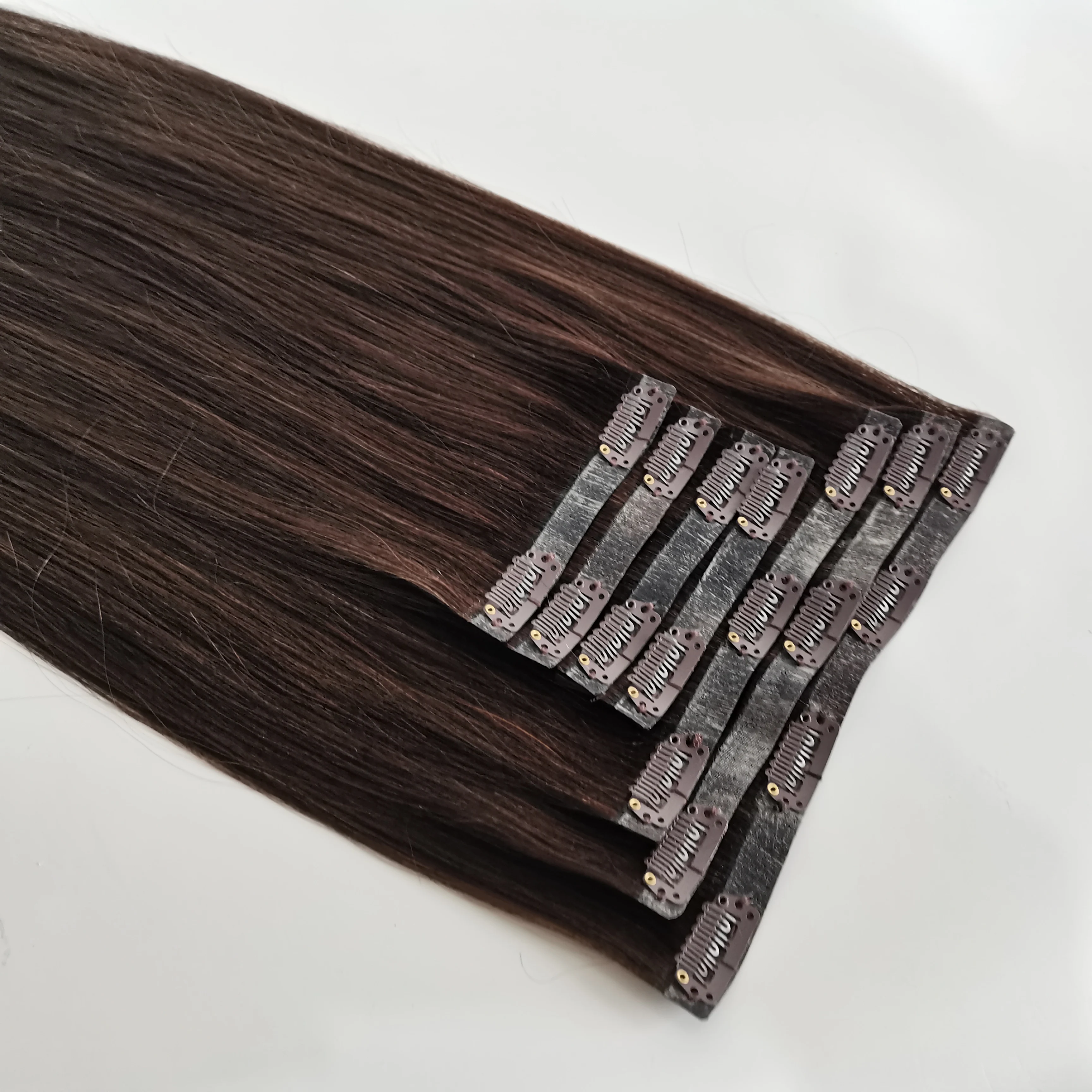 100% Human Hair Extension Clip In Remy Seamless Hair Clip Ins Extensions Wholesale Clip In Hair Extension