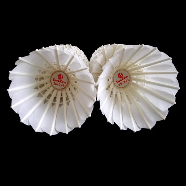 DunRun High Quality Wholesale Professional Durable Custom Brand Goose feather Tournament Grade Badminton Shuttlecock