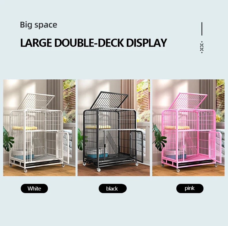 muti-layer cat cage metal cat villa pet cage buy high quality transport metal big kennels with wheels dog cage