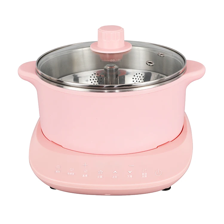 2.5L Household Electric Automatic Multifunction Stainless Steel Smart Steam Stew Split Type Intelligent Lifting Hot Pot