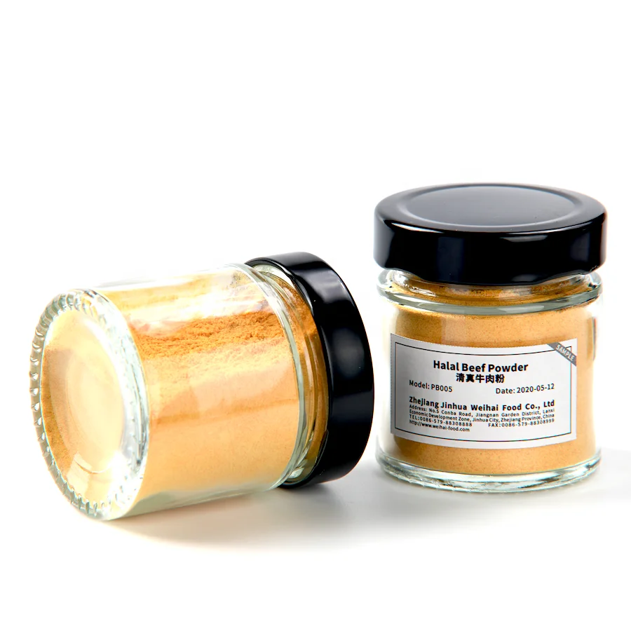 Factory Using 20kg Bag Packaging Halal Dried Beef Flavor Powder For Snack Foods